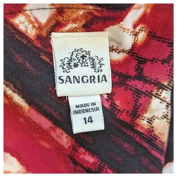 Abstract Stretch Sheath Dress Size 14 - Picture 5 of 8